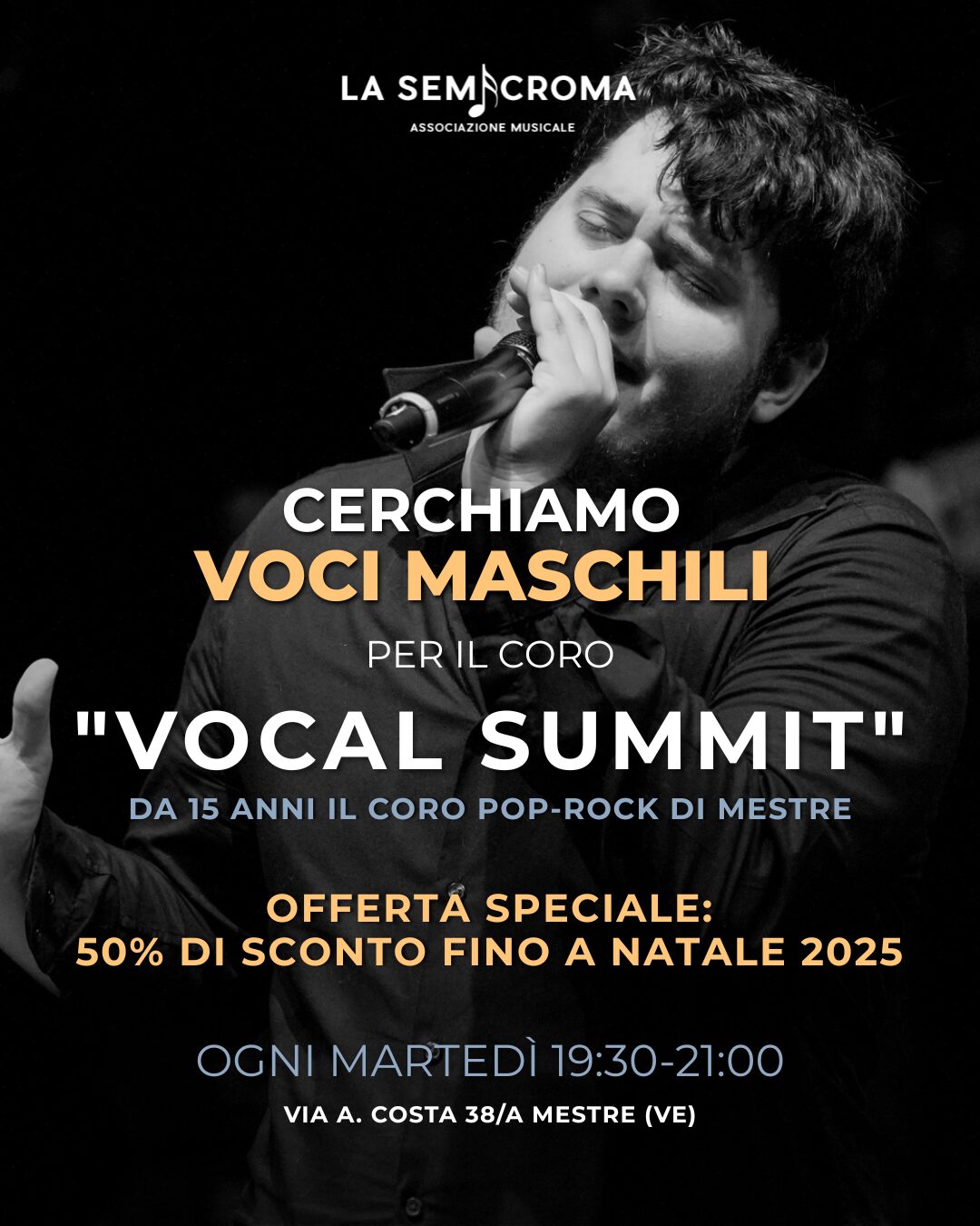 Il coro Vocal Summit cerca voci maschili